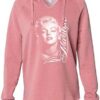 Marilyn Monroe Portrait Signature Women's Soft Hooded Pullover