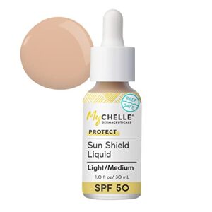 MyChelle Dermaceuticals Sun Shield Liquid SPF 50 Light/Medium, 1 Fl Oz