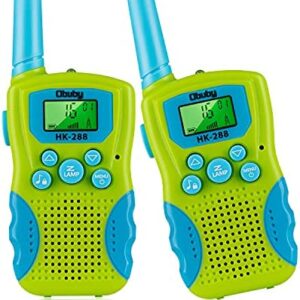 Obuby Walkie Talkies for Kids, Toys for 3 4 5 6-12 Year Old Boys Girls 3 KMs Long Range 2 Way Radio 22 Channels with Backlit LCD Flashlight Best Gifts for Kid Outdoor Adventure Game