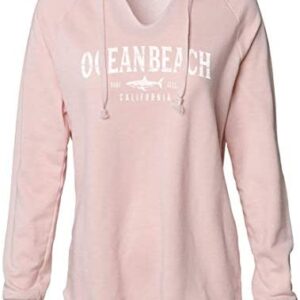 Ocean Beach California Women's Soft Hooded Pullover