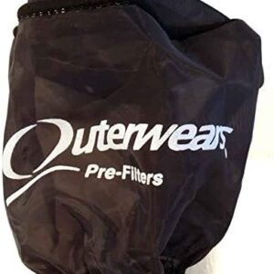 Outerwears Pre-Filter - 3'' x 3'' - Black