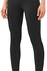 PERSIT Women's Fleece Lined Leggings with Inner Pocket, Non See-Through High Waist Warm Winter Thermal Yoga Pants