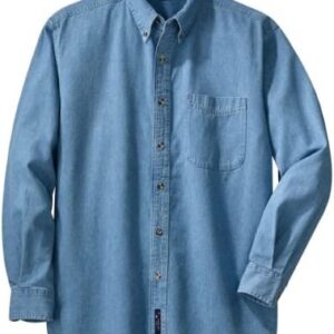PORT AND COMPANY Long Sleeve Value Denim Shirt (SP10)