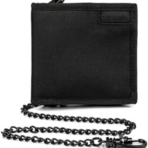 PacSafe Rfidsafe Z100 Rfid Blocking Bi-fold Black Travel Wallet, Black