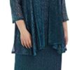 R&M Richards Women's Plus Size Shimmer Jacket Dress