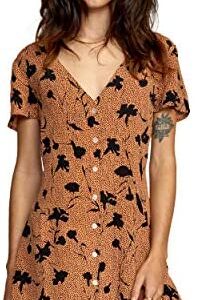 RVCA Women's Avery Woven Short Sleeve Dress