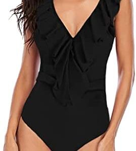 Red One Piece Swimsuit Women Spaghetti Straps Bathing Suits Swimsuits Shirred Bikini Vintage Bathing Suits Swimwear