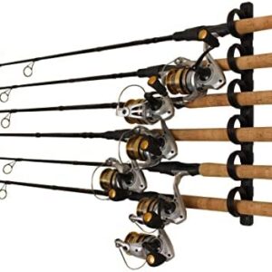 Rush Creek Creations All Weather Fishing Rod Storage Wall, Ceiling, Garage Rack