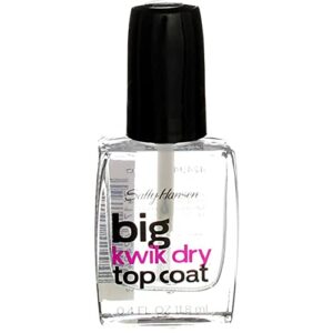 Sally Hansen Big Kwik Dry Top Coat 0.4 Ounce (12ml) (3 Pack)