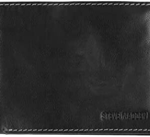 Steve Madden Men's Leather RFID Wallet Extra Capacity Attached Flip Pocket