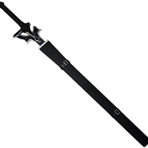 Sword Art Online SAO Medium Carbon Steel with Sheath-Kirito Elucidator, Asuna, Kirigaya (Kirito Elucidator Version 2)