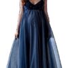 Women's Long Sleeve Off Shoulder Maternity Maxi Photography Dress Tulle Wedding Mermaid Gown for Photoshoot Baby Shower