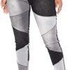 vanberfia Women Mid Waist Stretchy Patchwork Denim Pants Jeans