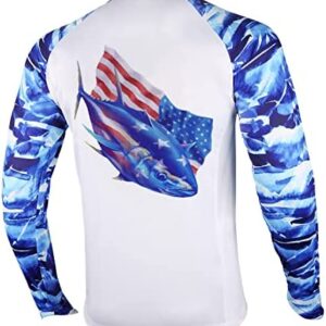 Palmyth Fishing Shirt for Men Long Sleeve Sun Protection UV UPF 50+ T-Shirts with Pocket