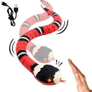 Infrared Induction RC Snake Toy for Kids Pets USB Rechargeable Indoor and Outdoor Prank Toys Kids' Electronics Halloween for Boys Girls