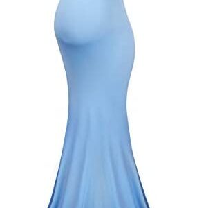 Molliya Maternity Long Dress Off Shoulder Elegant Fitted Gown Stretchy Maxi Photography Dress