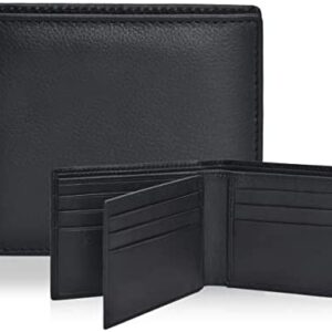 Slim RFID Wallets for Men - Genuine Leather Front Pocket Bifold Wallet