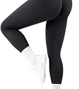 MOSHENGQI Seamless Workout Leggings for Women Butt Lifting High Waisted Tummy Control Yoga Pants