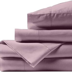 Bishop Cotton 100% Egyptian Cotton Full Size Bed Sheets 800 Thread Count Blush 4 Piece Luxury Hotel Quality Sheet Set Italian Finish Premium Sheets Long Staple Fits Up to 16 Inch Deep Pocket