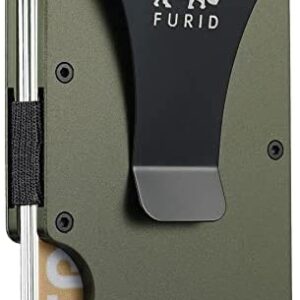 Furid 30/0FF Money Clip, Slim Metal Wallet, Minimalist Wallet For Men, Credit Card Holder Wallets for Men Gift(Green), Tactical Wallet