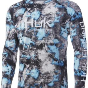 Huk Men's Pursuit Camo Vented Long Sleeve Shirt