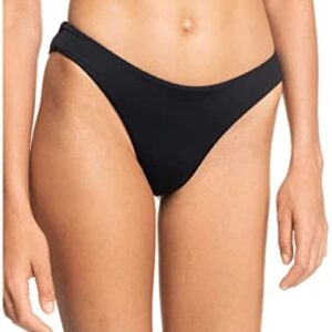 Roxy Women's Standard Solid Beach Classics Regular High Leg Bikini Bottom