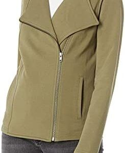 The Drop Women's @Caralynmirand Long Sleeve Knit Moto Jacket