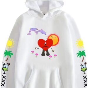 Unisex Bunny Hoodies Merch Un Verano Sin Ti Hoodie 2022 New Album Hip Hop Sweatshirt Long Sleeve Clothes with Pocket