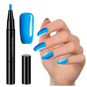 ZITIANY 20 Colors Nail Polish Pen 2ml, 3 in 1 One Step Nail Gel Pen Brush Pen No Need Base Top Coat, For Nail Art DIY Drawing Polish Marker Pen Nail Decoration